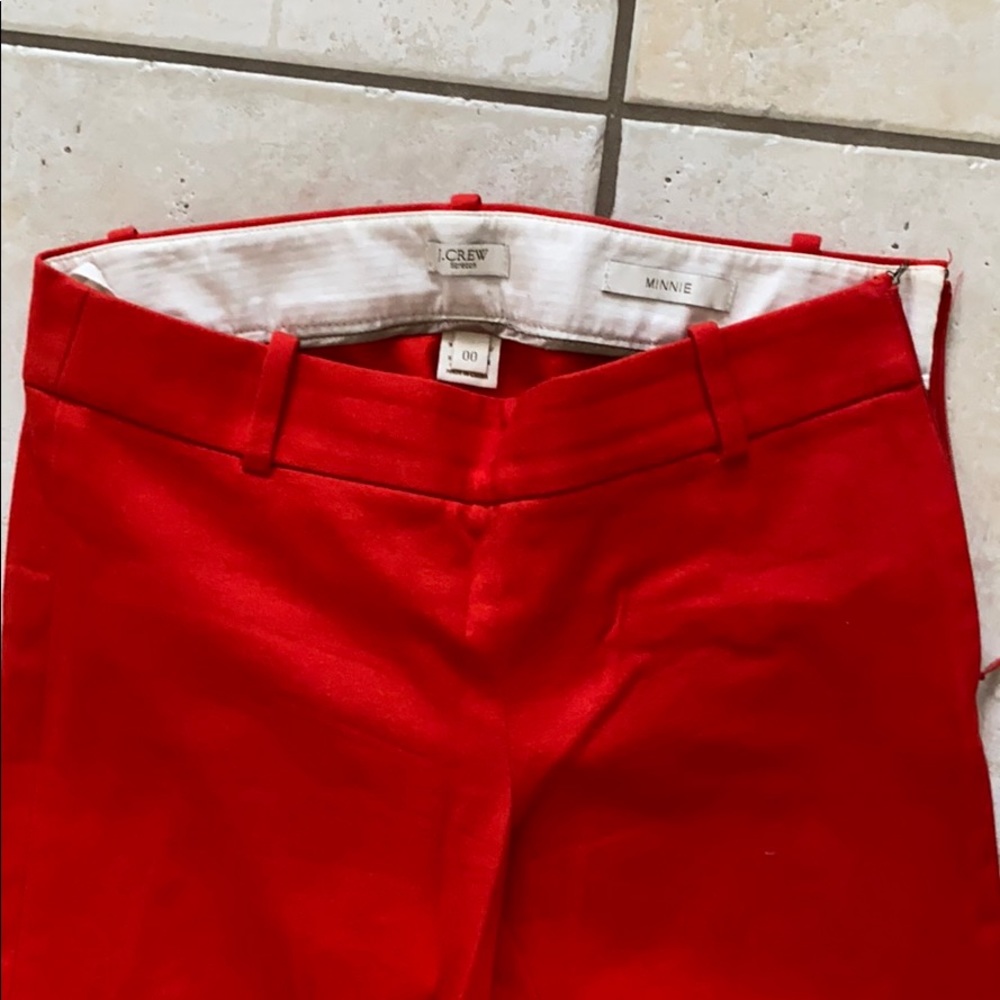 00 J.Crew Minnie Pant in Vibrant Orange - Picture 2 of 3